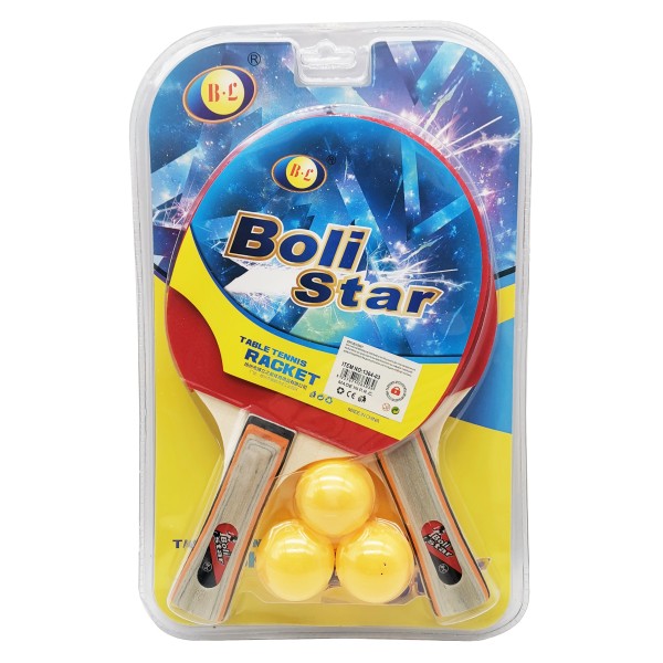 ΣΕΤ ΡΑΚΕΤΕΣ ΠΙΝΓΚ ΠΟΝΓΚ & 3 ΜΠΑΛΑΚΙΑ 25X15CM 1364-02